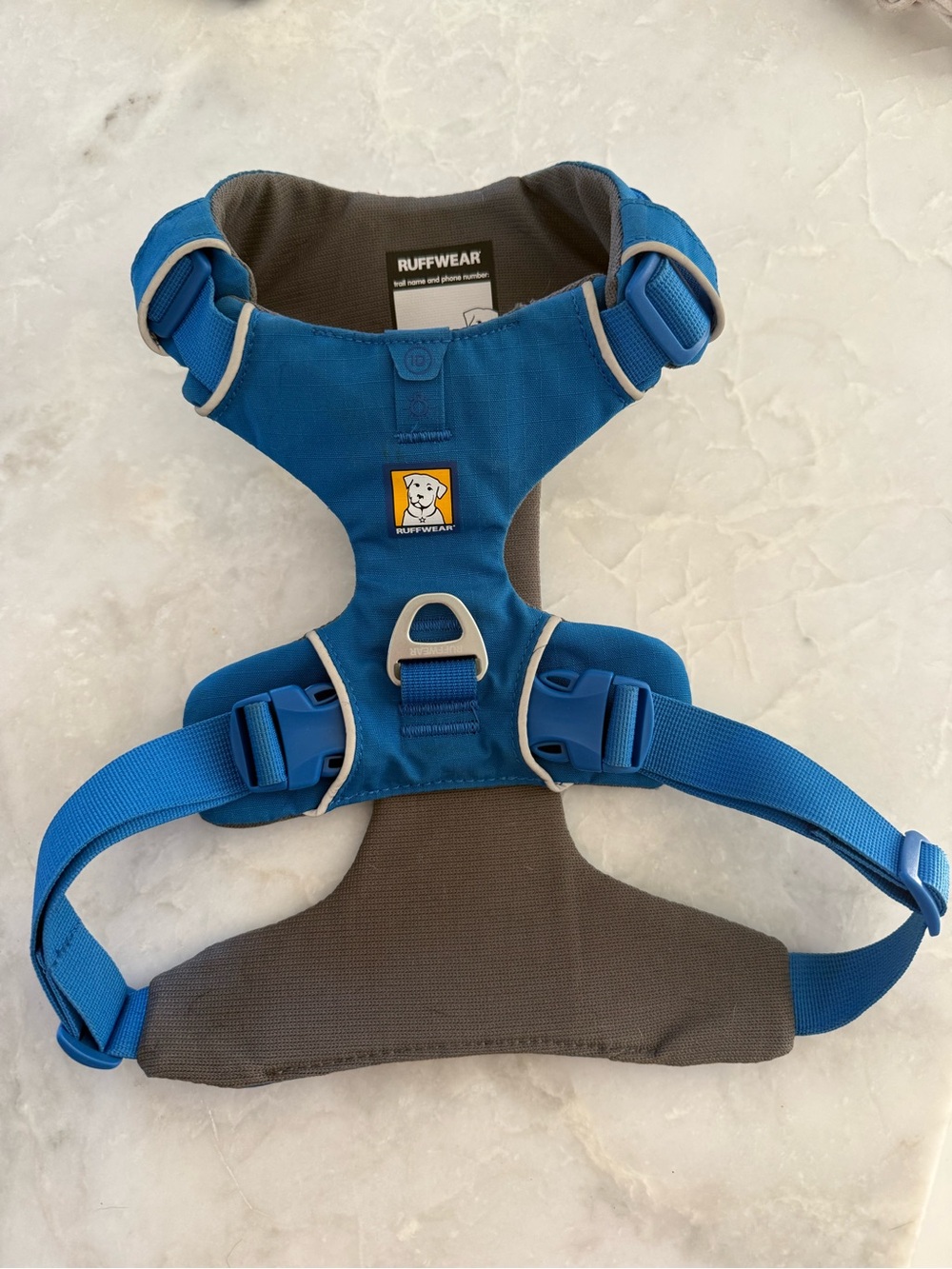 Ruffwear Blue Pool Padded Front Range Dog Harness, M
